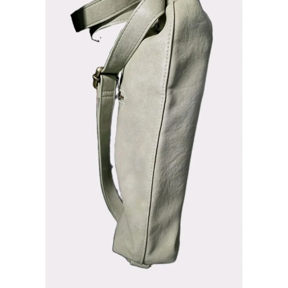NWT Joy Susan Convertible Backpack Hobo Purse Lime Green Versatile Slouchy Vegan